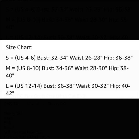 SherryDC Pink Cross Front High Cut Bikini NWT Size Medium - Picture 11 of 12